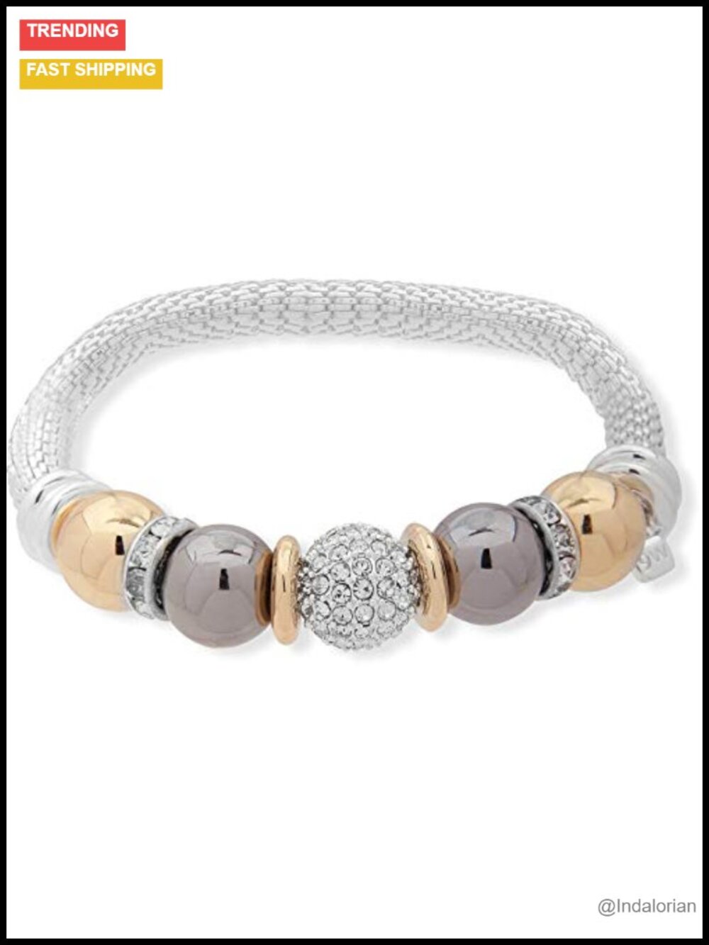 Stretch Bangle Bracelet Layered Stackable Fashion Jewelry Everyday Dress Wear